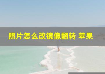 照片怎么改镜像翻转 苹果